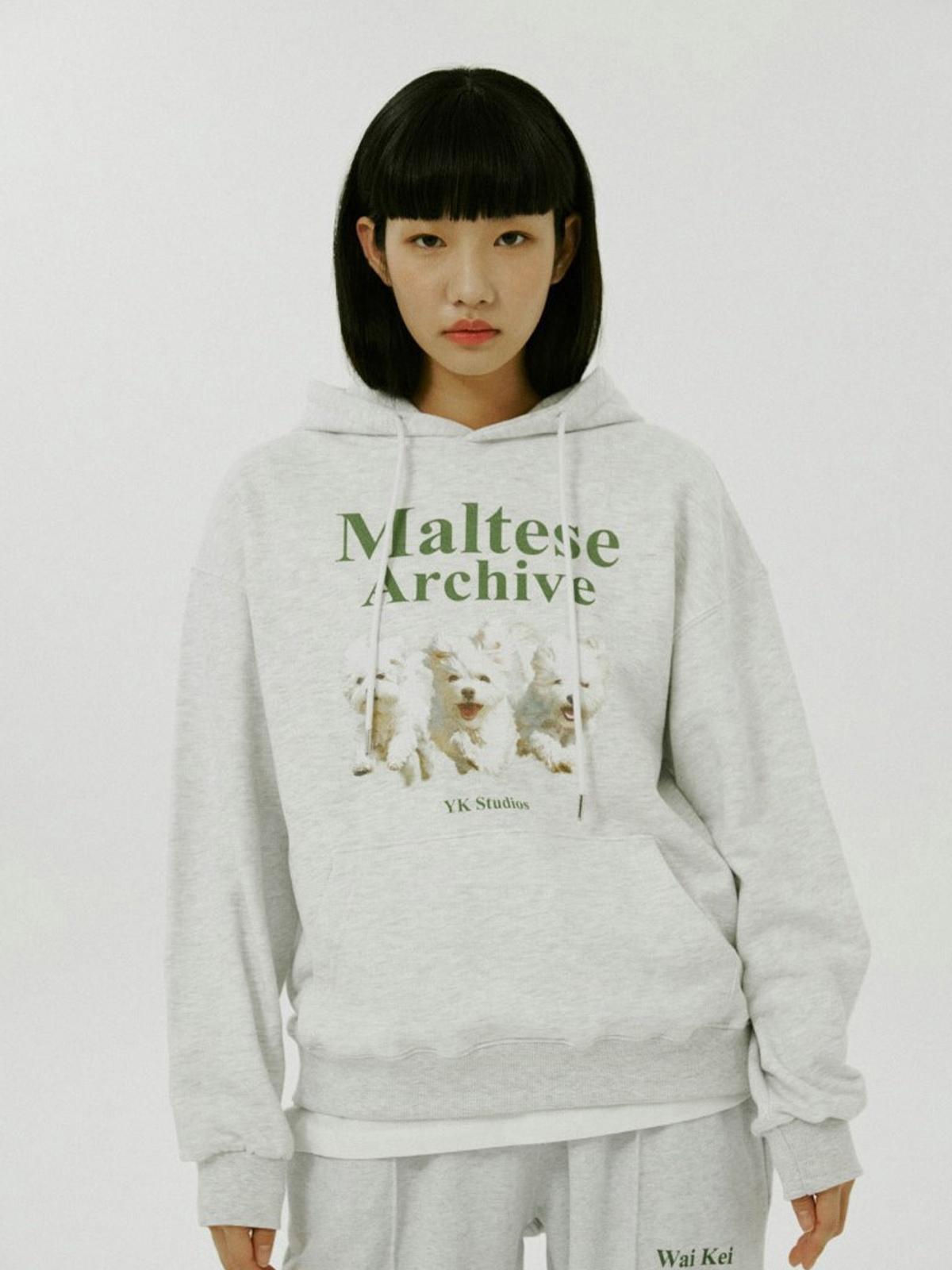 Waikei X Maltese Archive Hood - White/Grey