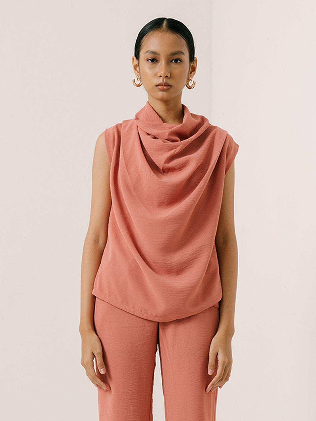 Cannes Top - Brick Peach
