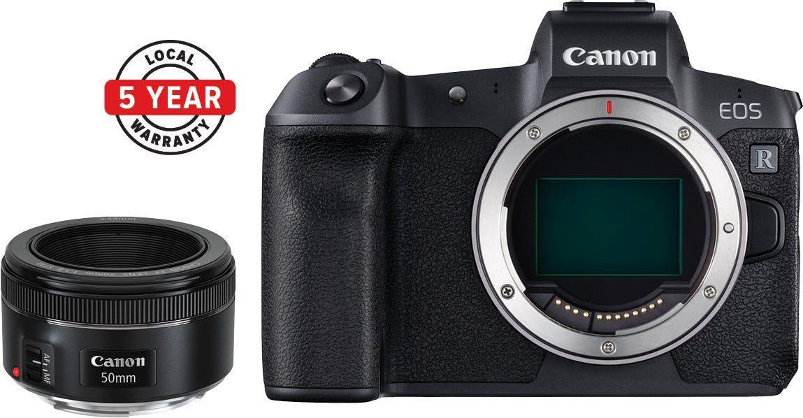 Canon EOS R Body w/RF 50mm f/1.8 STM Lens Full Frame Mirrorless Camera - LTD Bundle