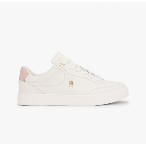  TH Monogram Leather Court Trainers