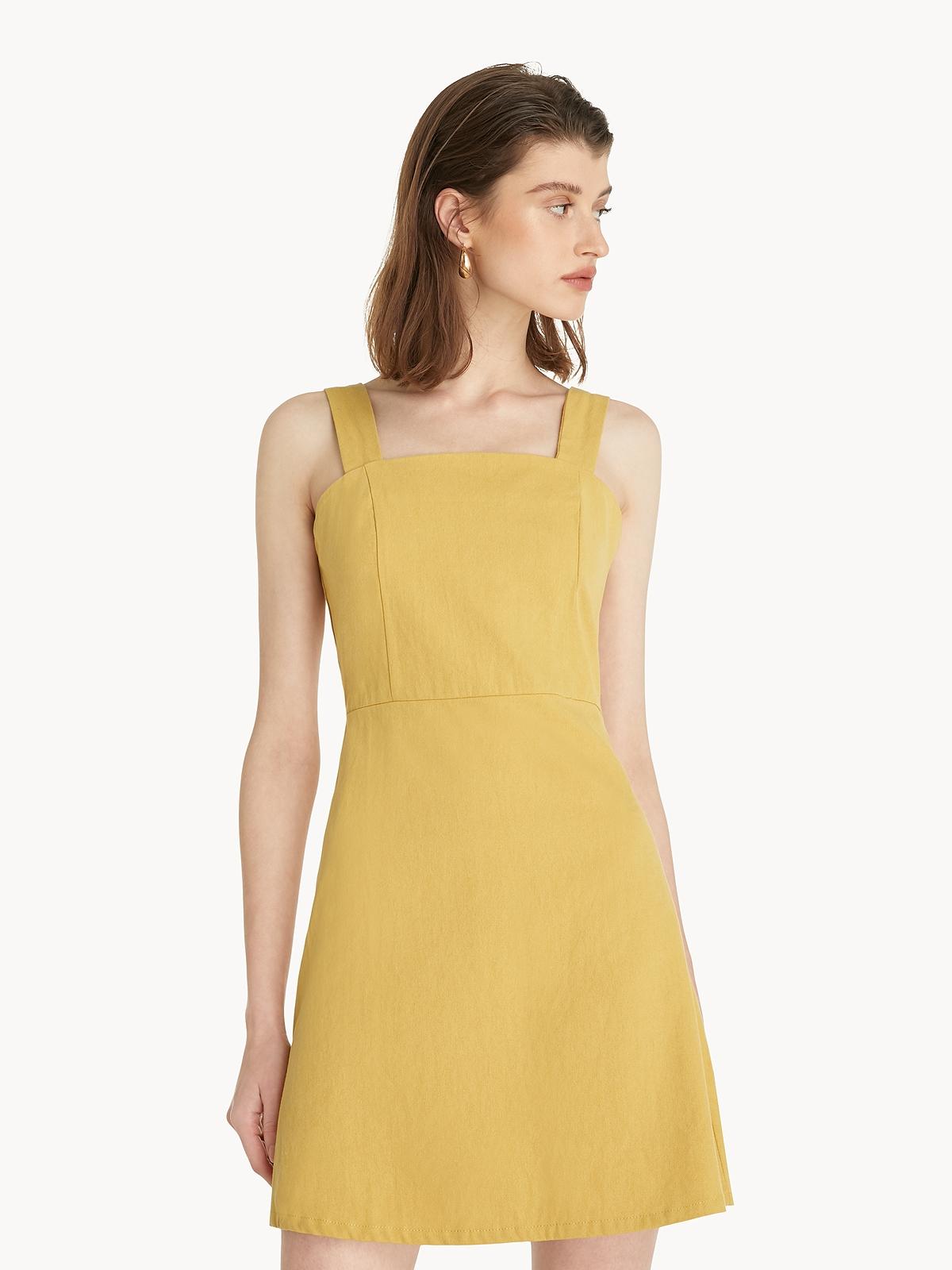Mini Tank Dress - Yellow