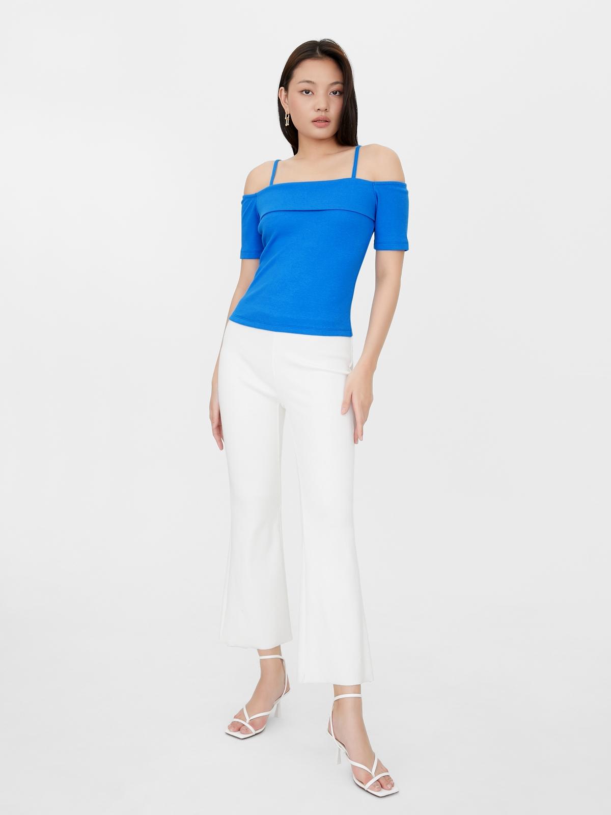 Filagen Off-Shoulder Top - Blue