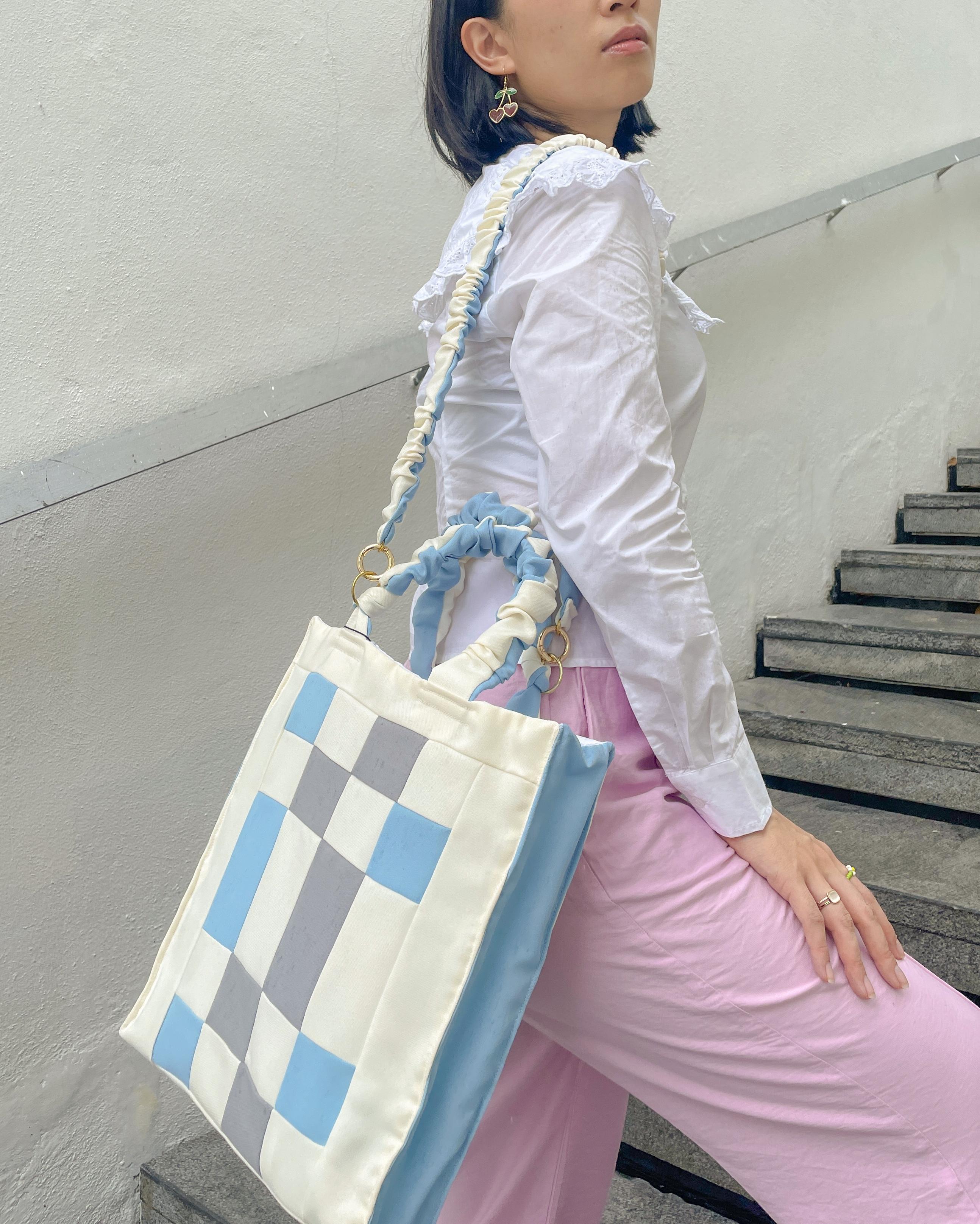 Patchwork Connie Bag - Blue