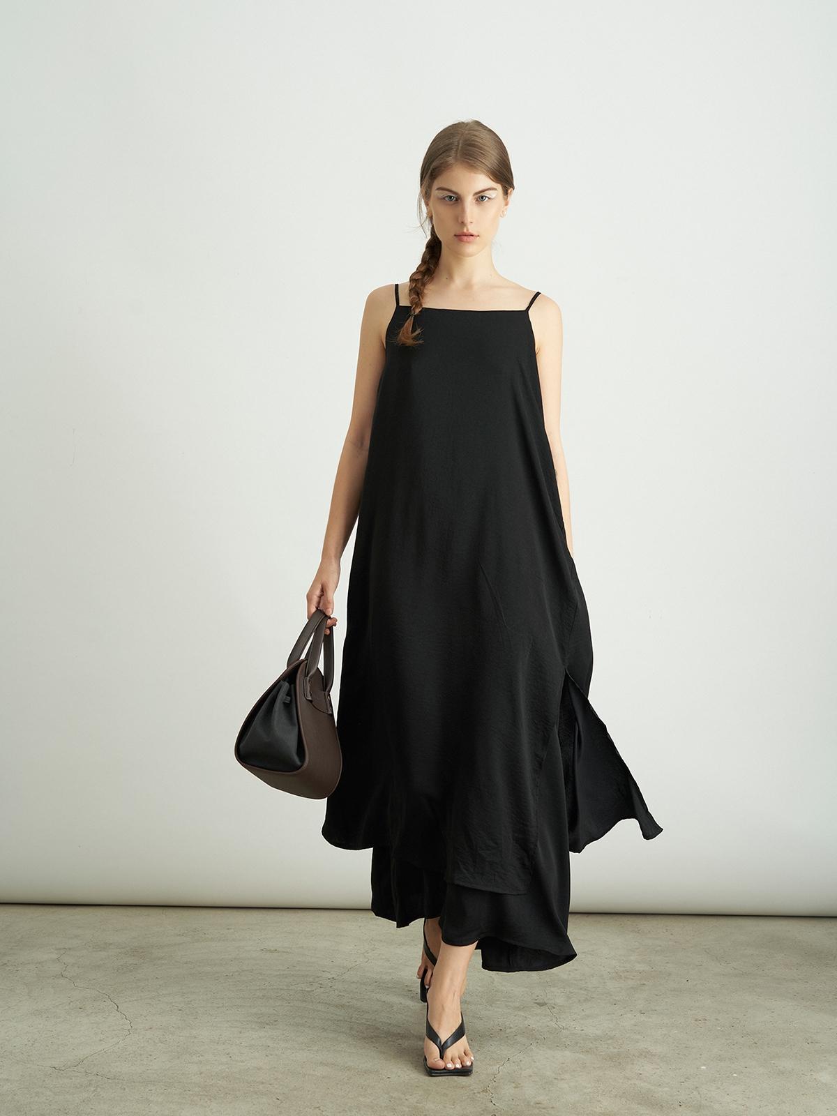 Olivia Slip Dress - Black
