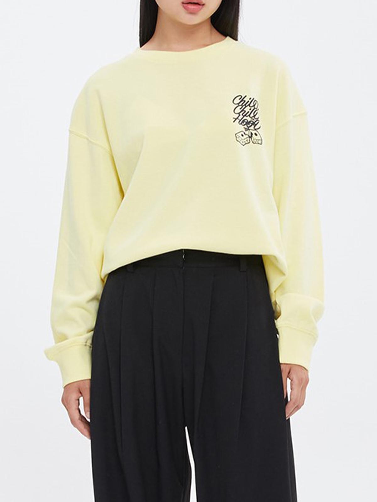 Romantic Crown X Memorize Long Sleeve Tee -  Light Yellow