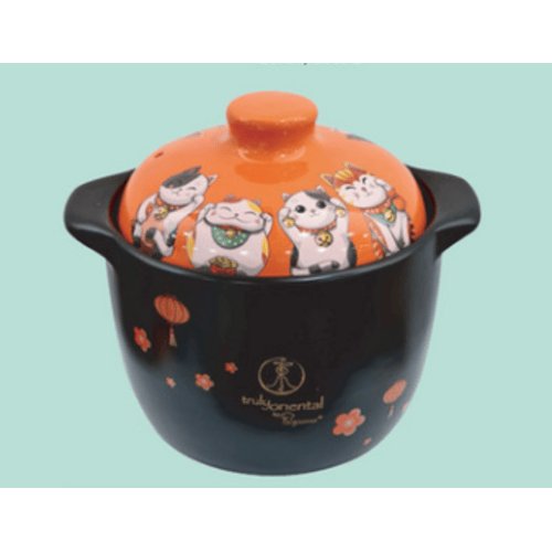 LA GOURMET Truly Oriental 3L Toughened Claypot (Orange)