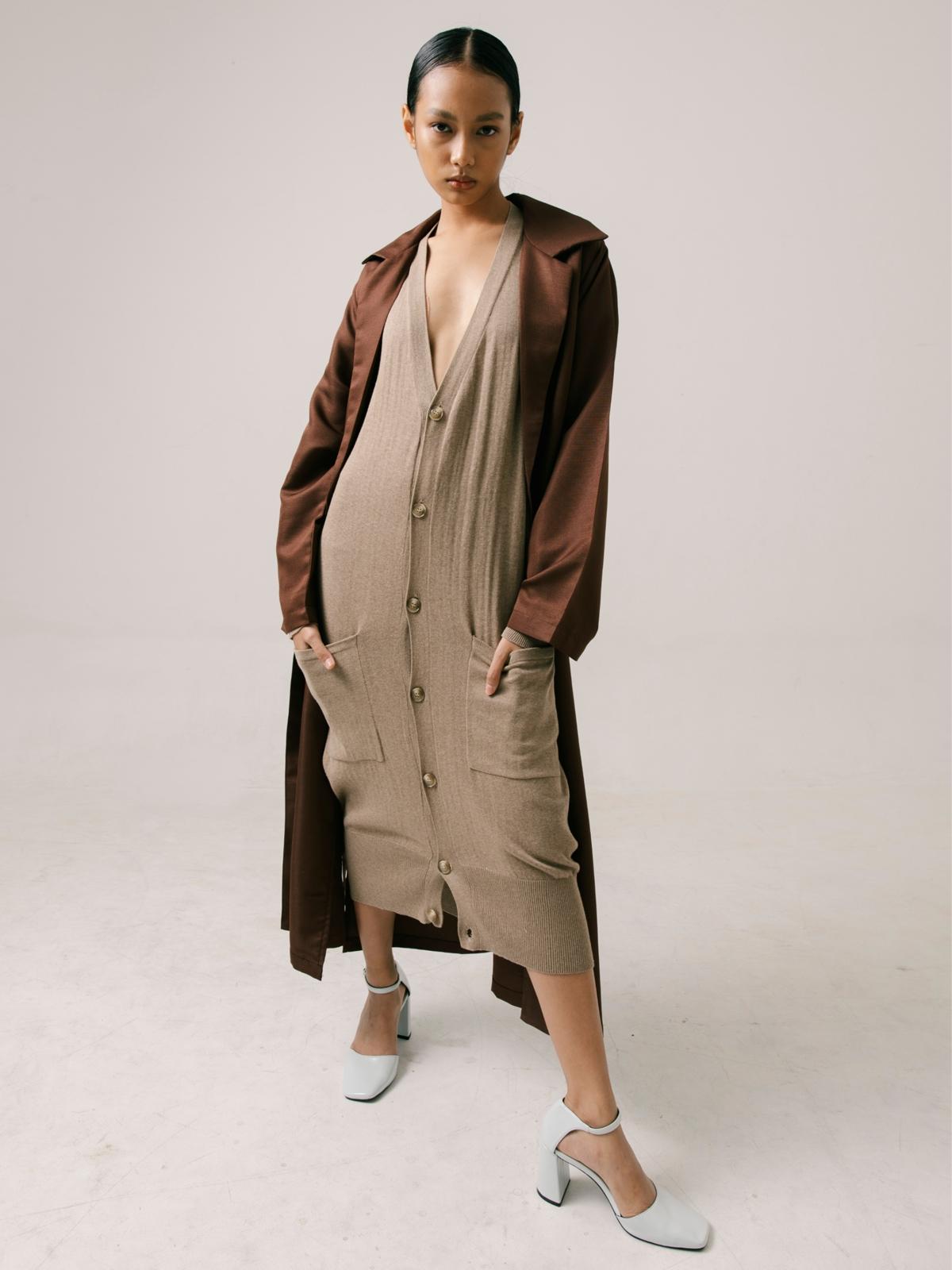 English Knit Cardigan - Sand