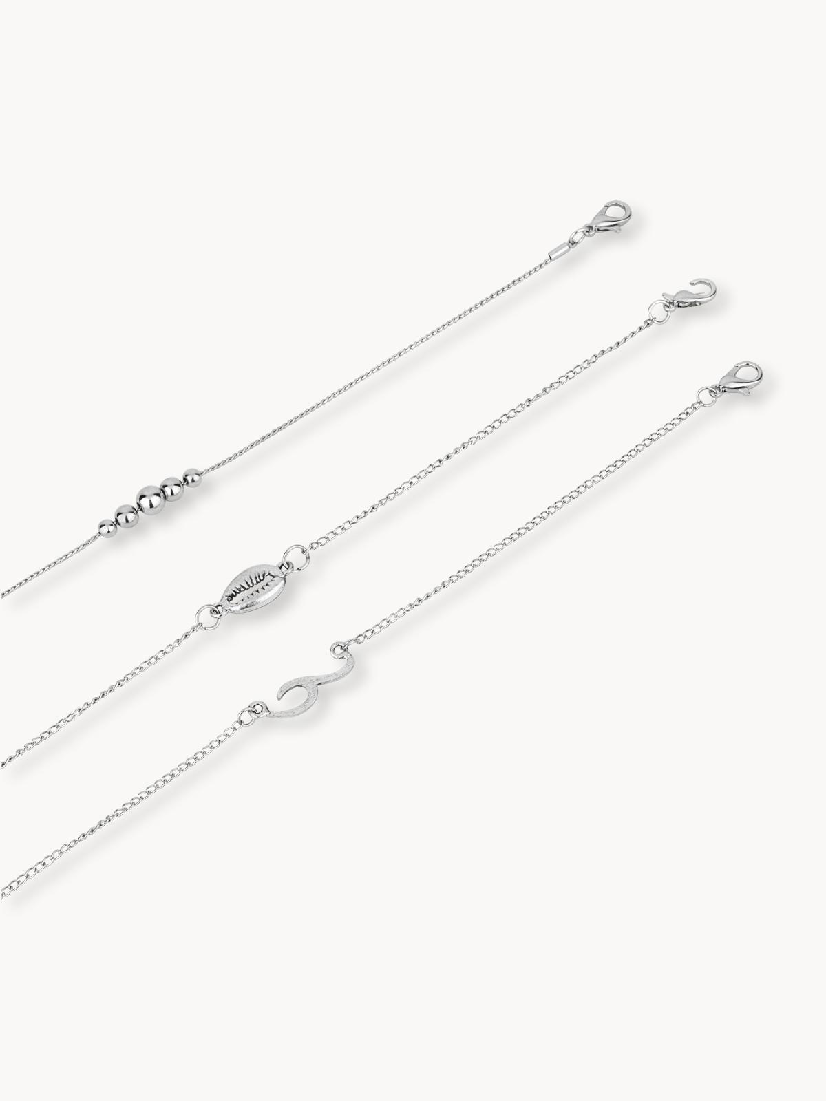 Sea Elements Bracelet Set - Silver
