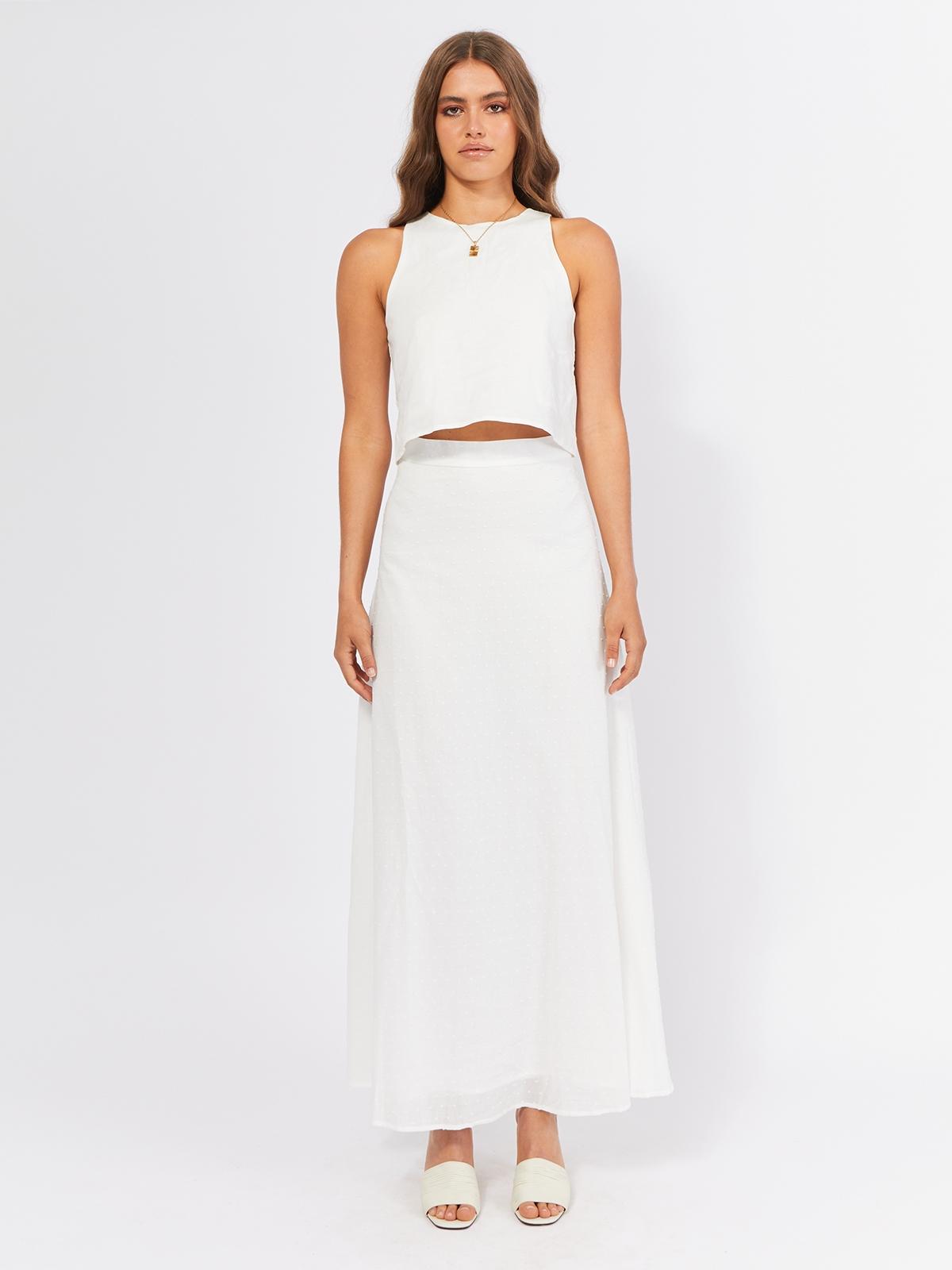 Finley Maxi Skirt - White