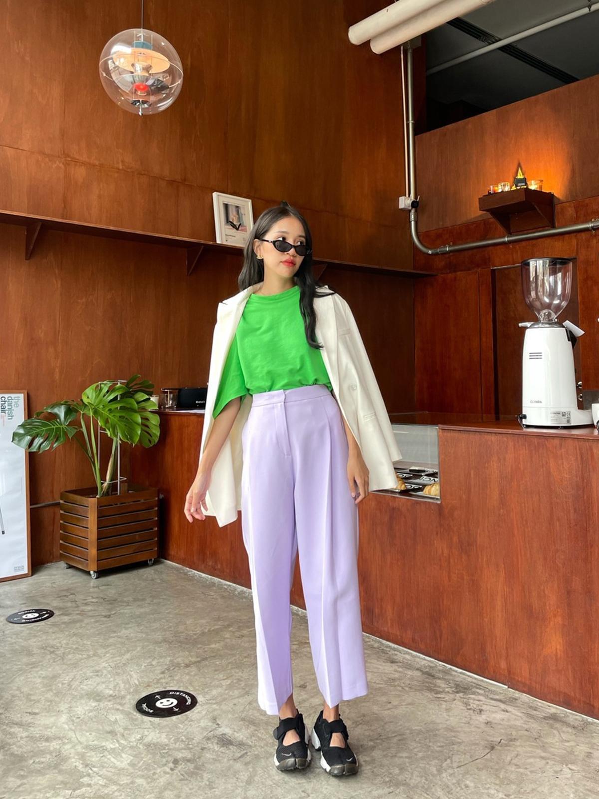 Anna Wide Leg Pants - Purple