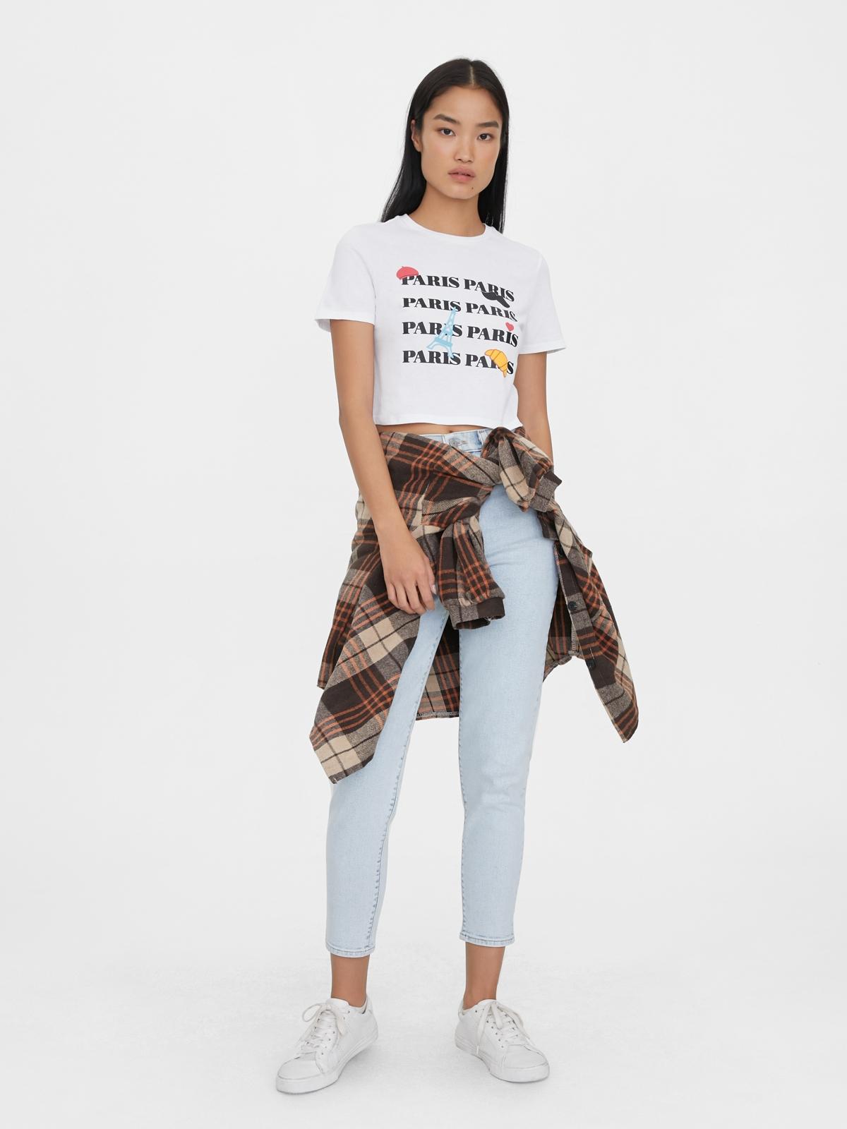 Sustainable Paris Graphic Tee - White