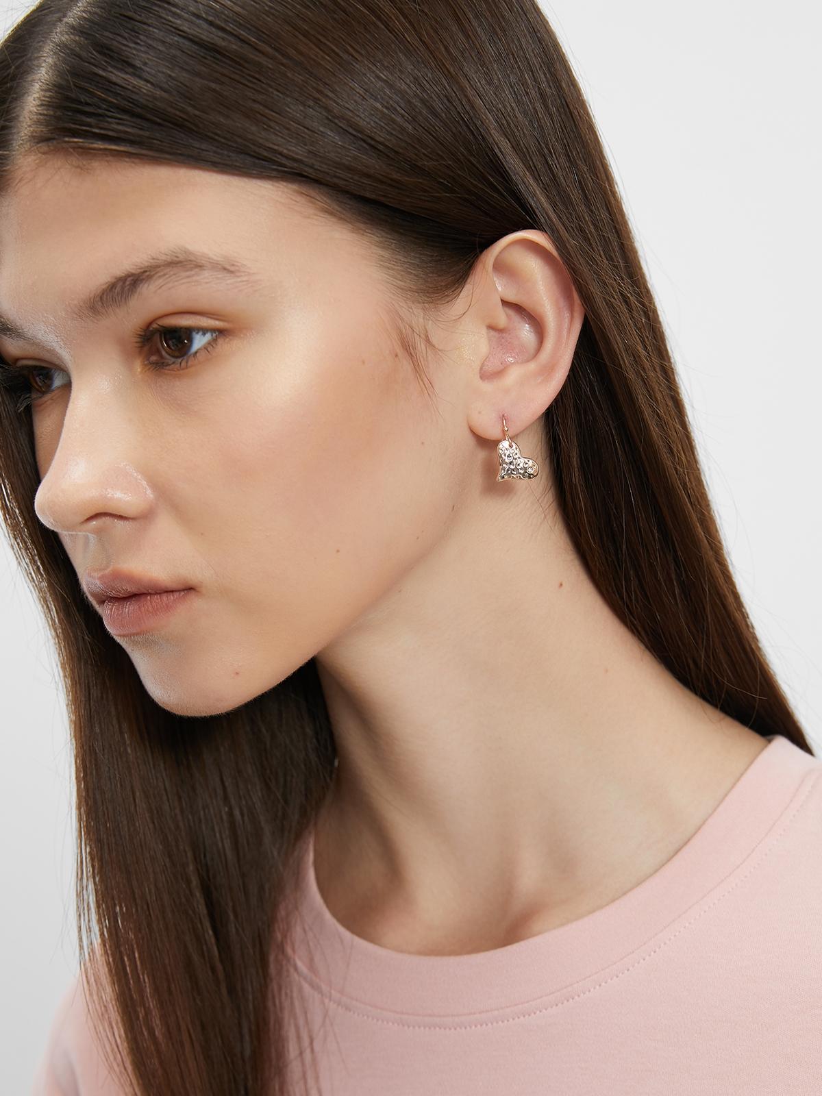 Heart Earrings - Gold