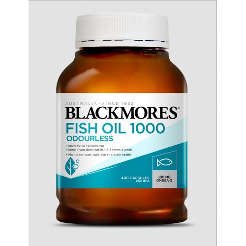 Blackmores Fish Oil 1000 Odourless 400s