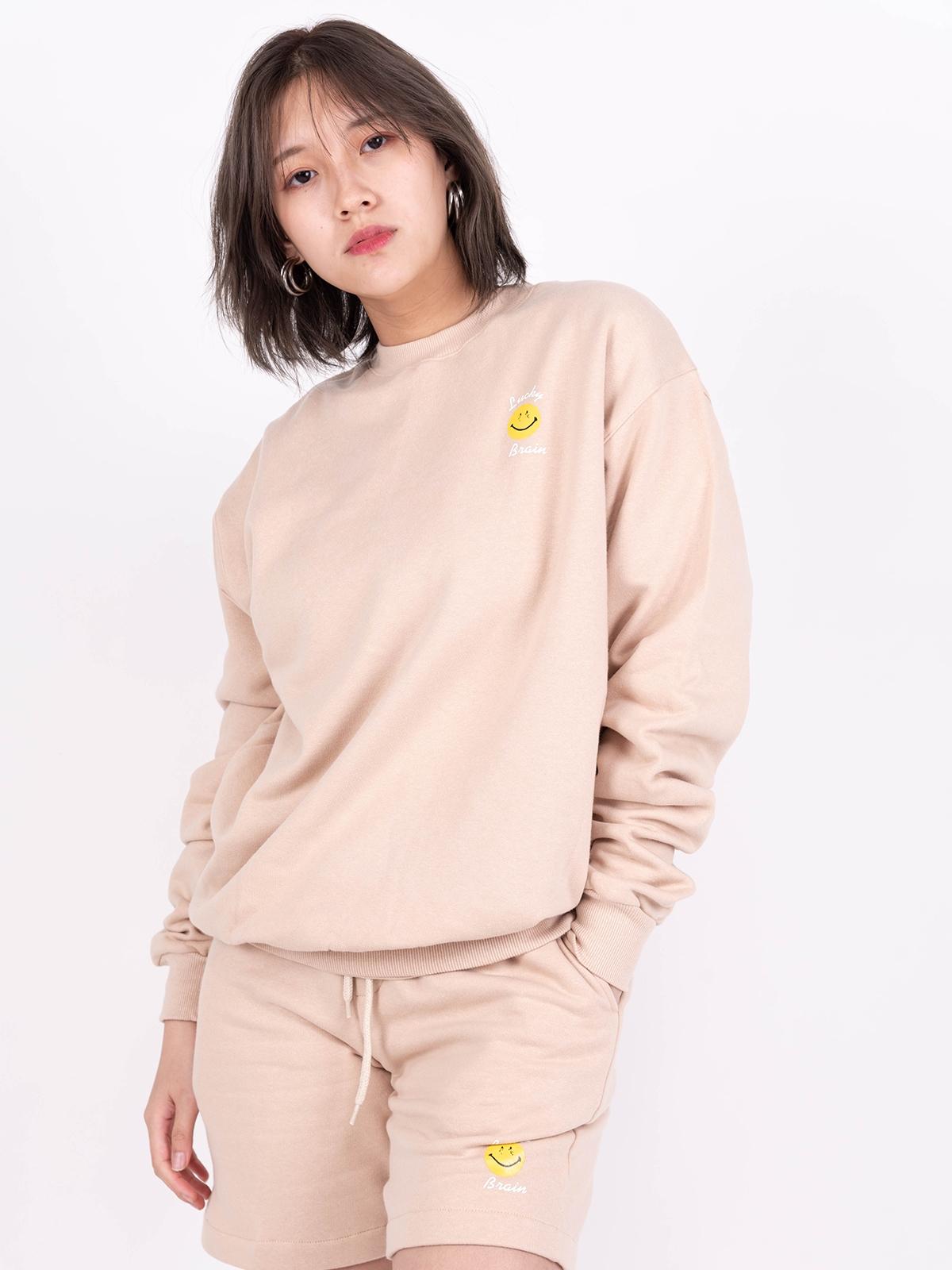 SM Long Sleeve Tee - Beige