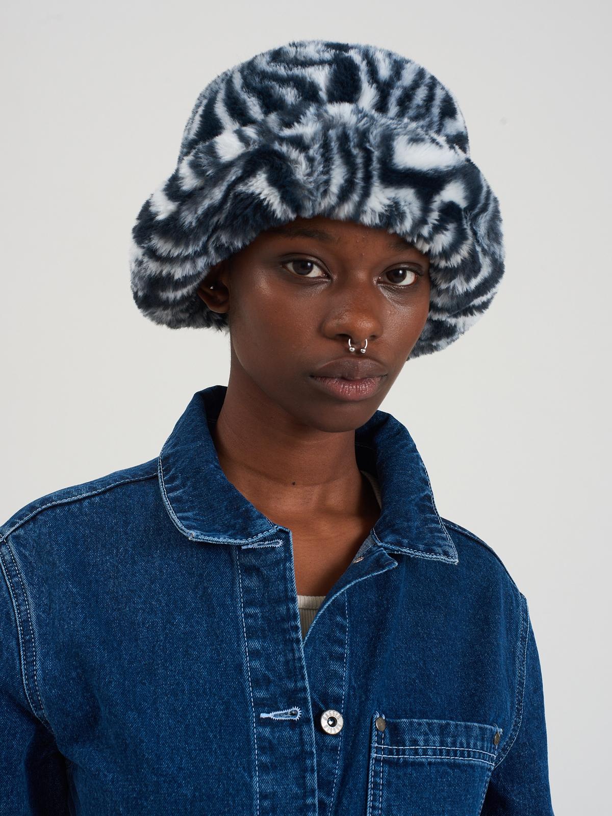 Blur Beanie Bucket - Black/White