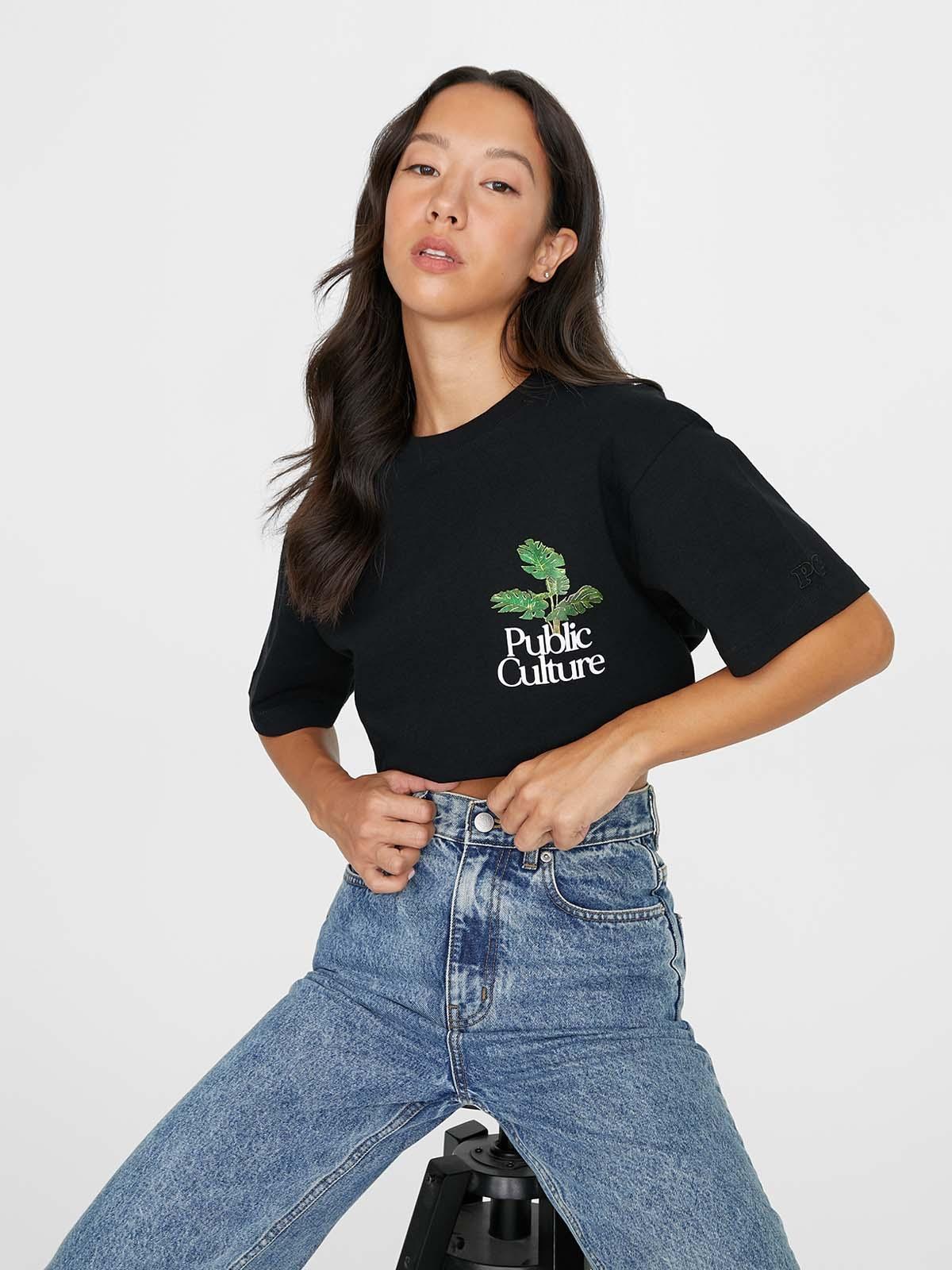 Monstera Tee - Black