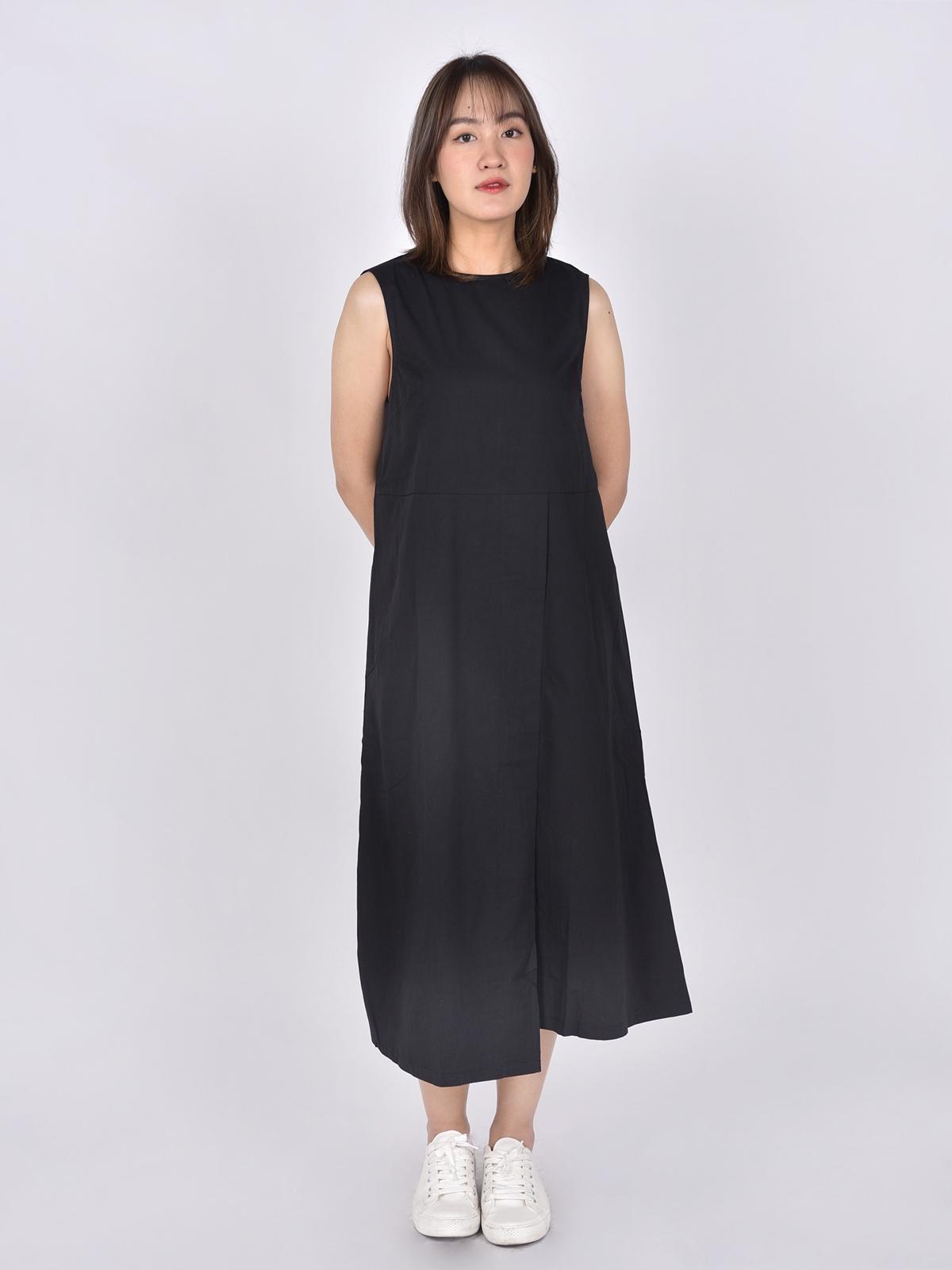 3.3 Field Trip X Sleeveless Wrap Dress - Black