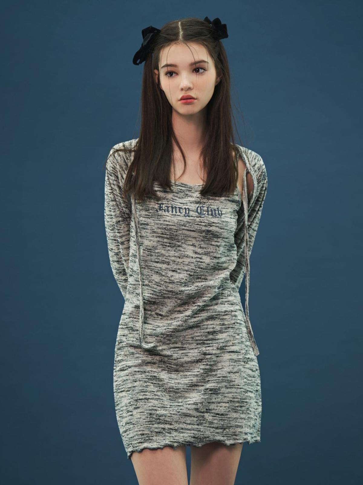 Nasty x [NF] Watering Bolero One Piece Set Up - Black