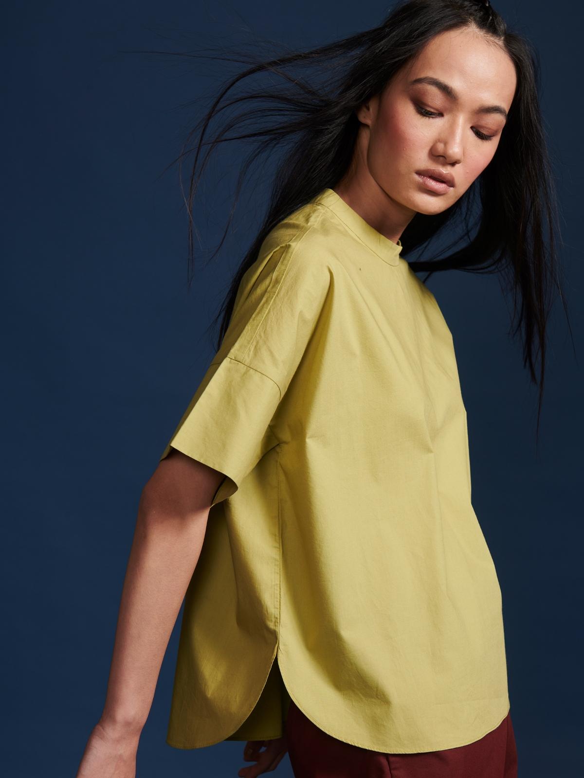 Boxy Poplin Shirt - Pistachio