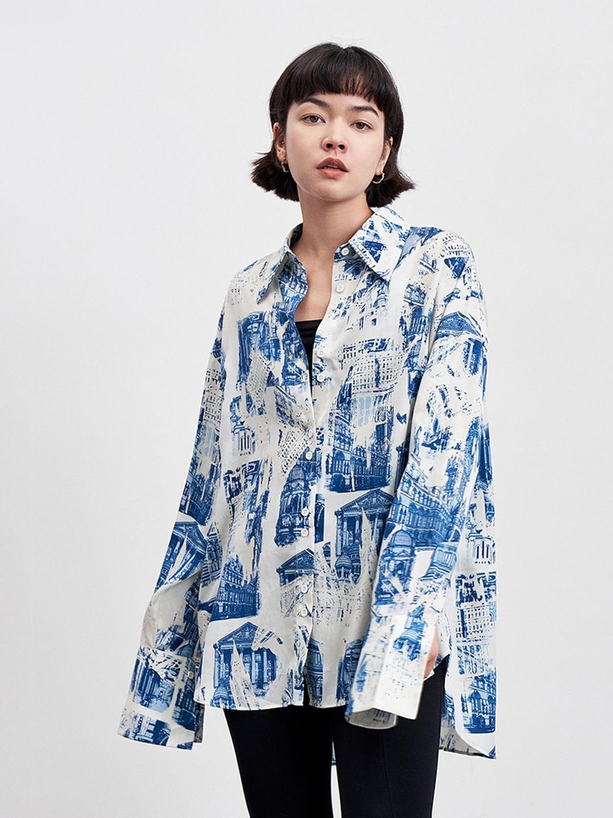 Printed Shirt - Blue