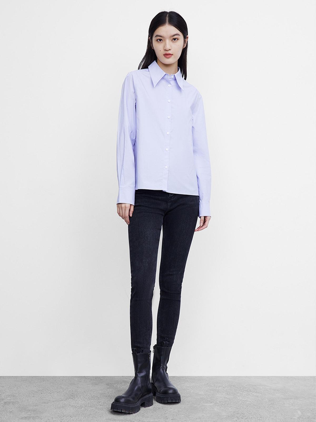 Button Up Shirt - Lilac