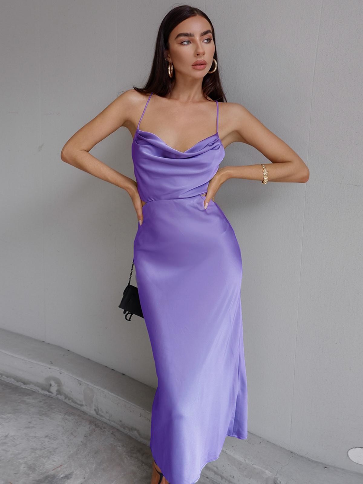 Charis Slip Dress - Violet
