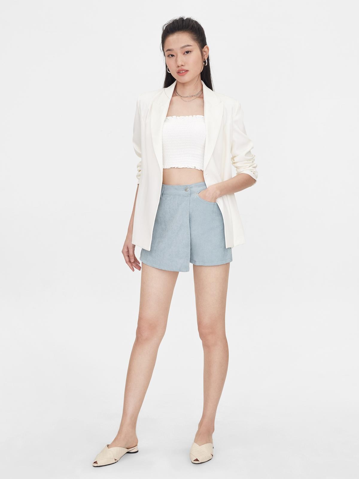 High Waist Skort - Blue