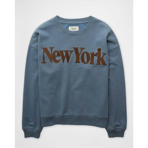 AE Velvet Graphic Crew Neck Sweatshirt