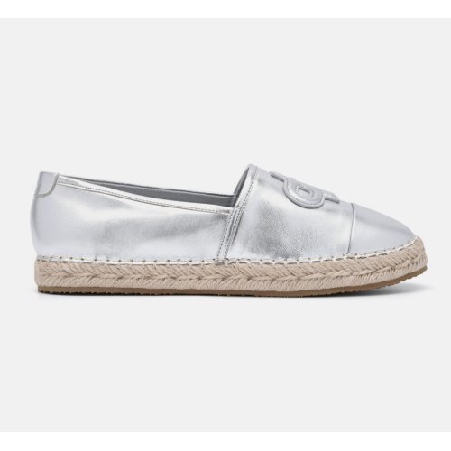  Leather Espadrilles - Silver 