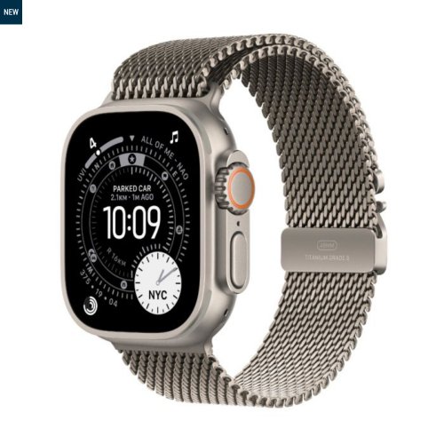 PPLE WATCH ULTRA 3 GPS + CELLULAR 49MM NATURAL TITANIUM CASE WITH NATURAL MILANESE LOOP