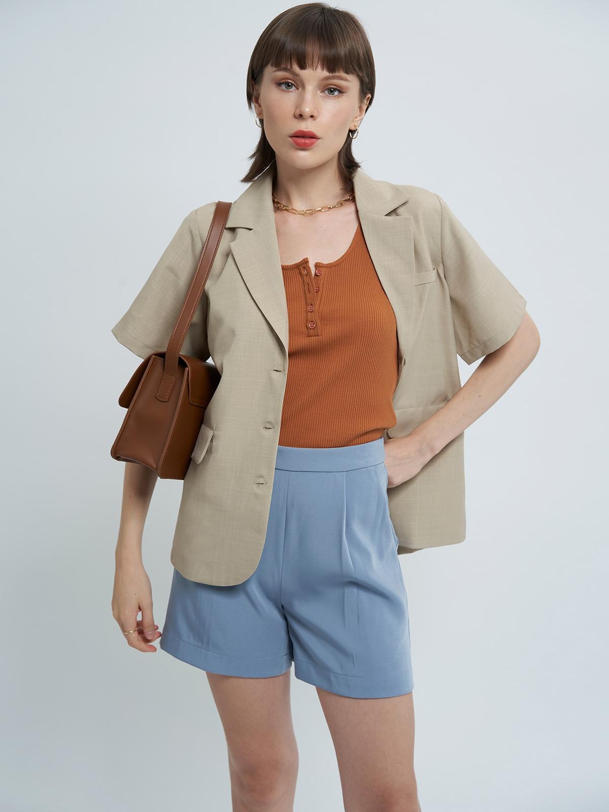 Gigi Cotton Top - Brown