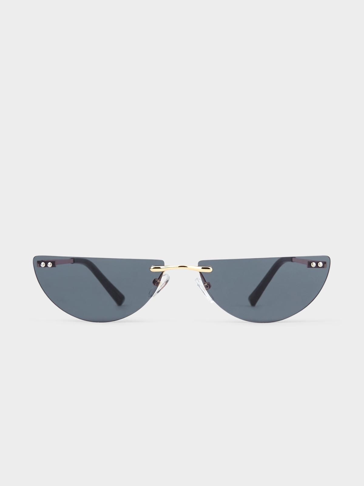 Half Moon Sunglasses - Black