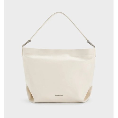 Sianna Slouchy Hobo Bag - Cream
