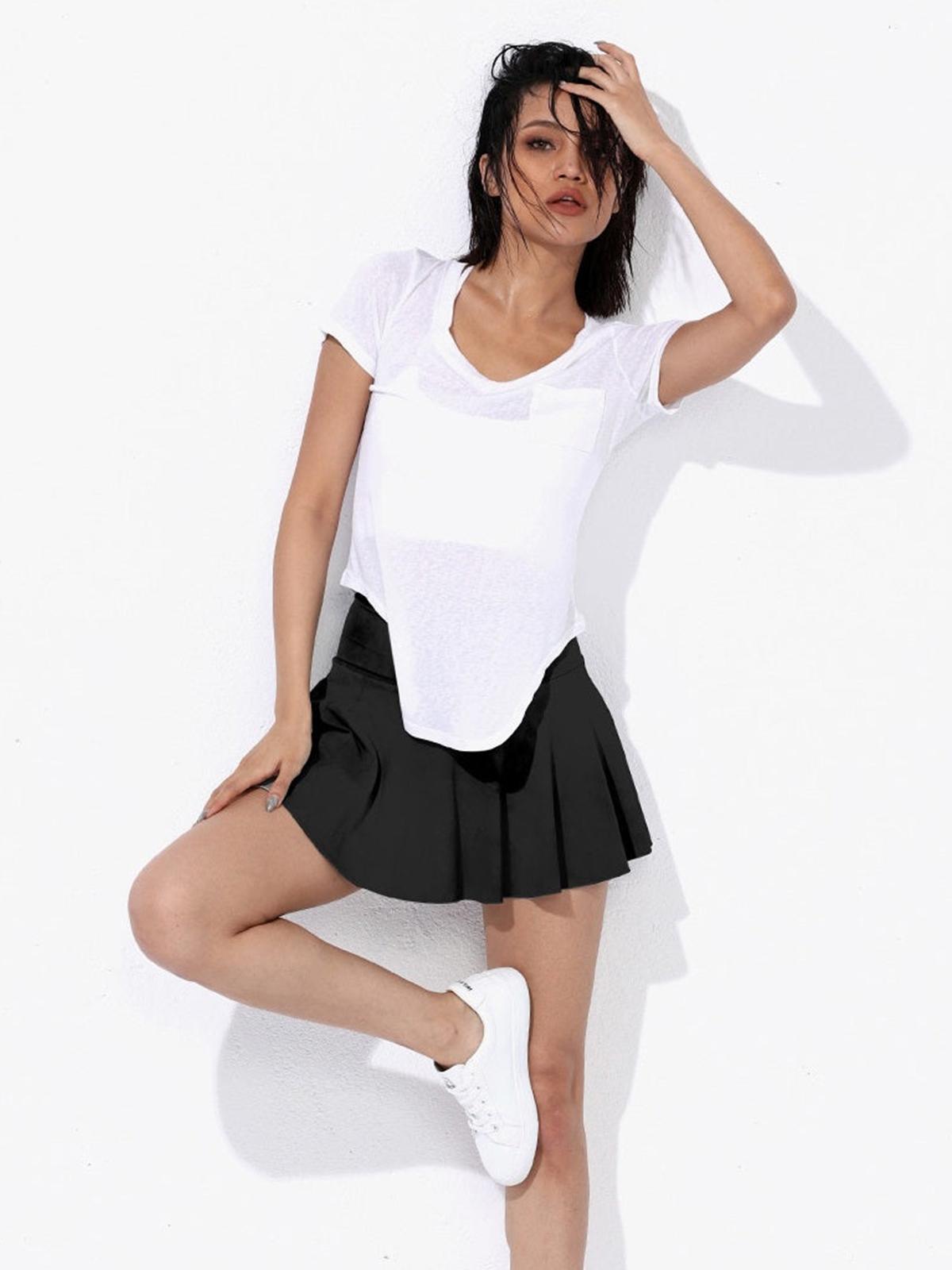 Coy Tennis Skirt - Black