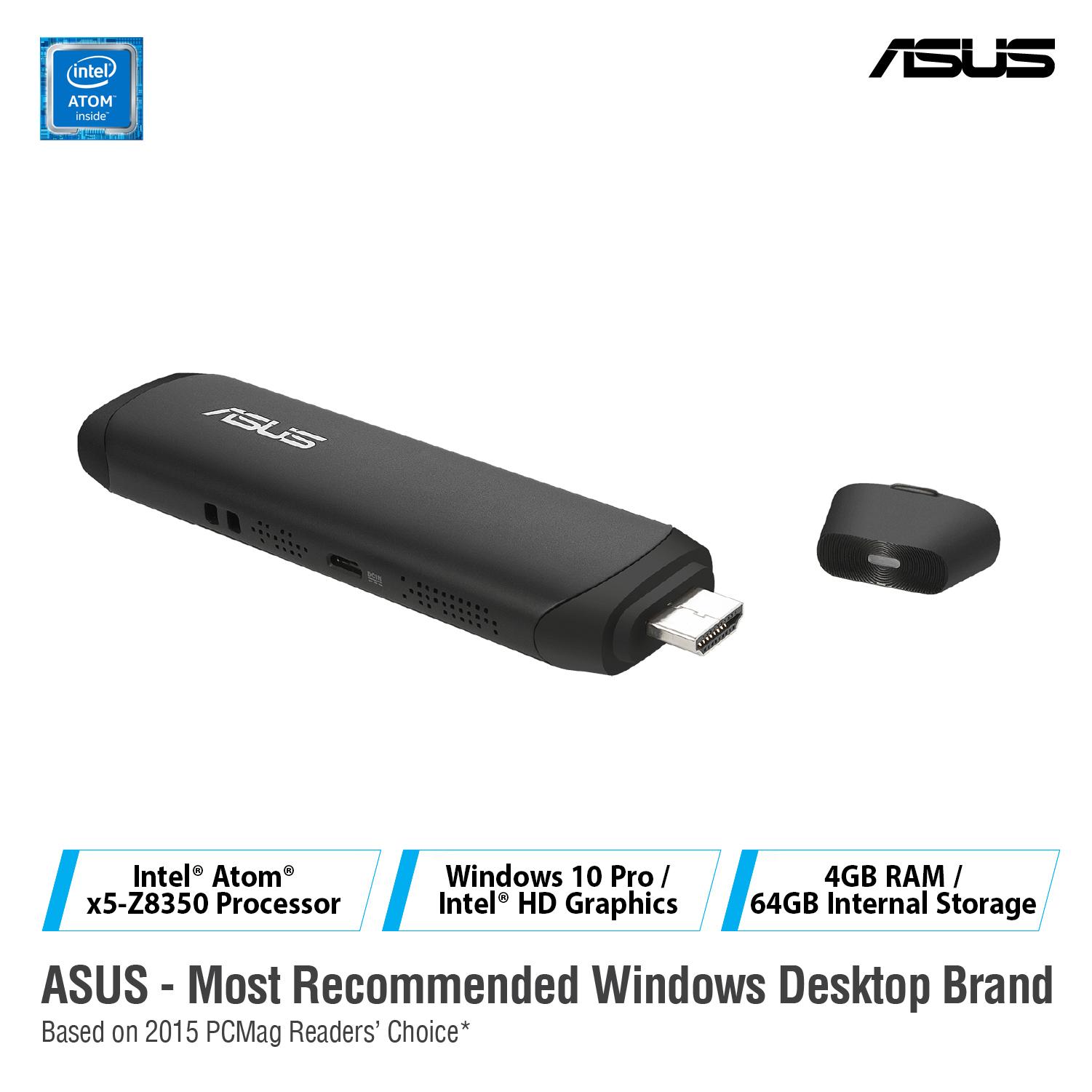 Asus TS10-B172D Intel Cherry Trail T3 (Z8350) 4GB 64GB(e-MMC) Win10 Pro,  (USB3.0, Wireless AC, BT4.1) 1 Year Carry-In Warranty