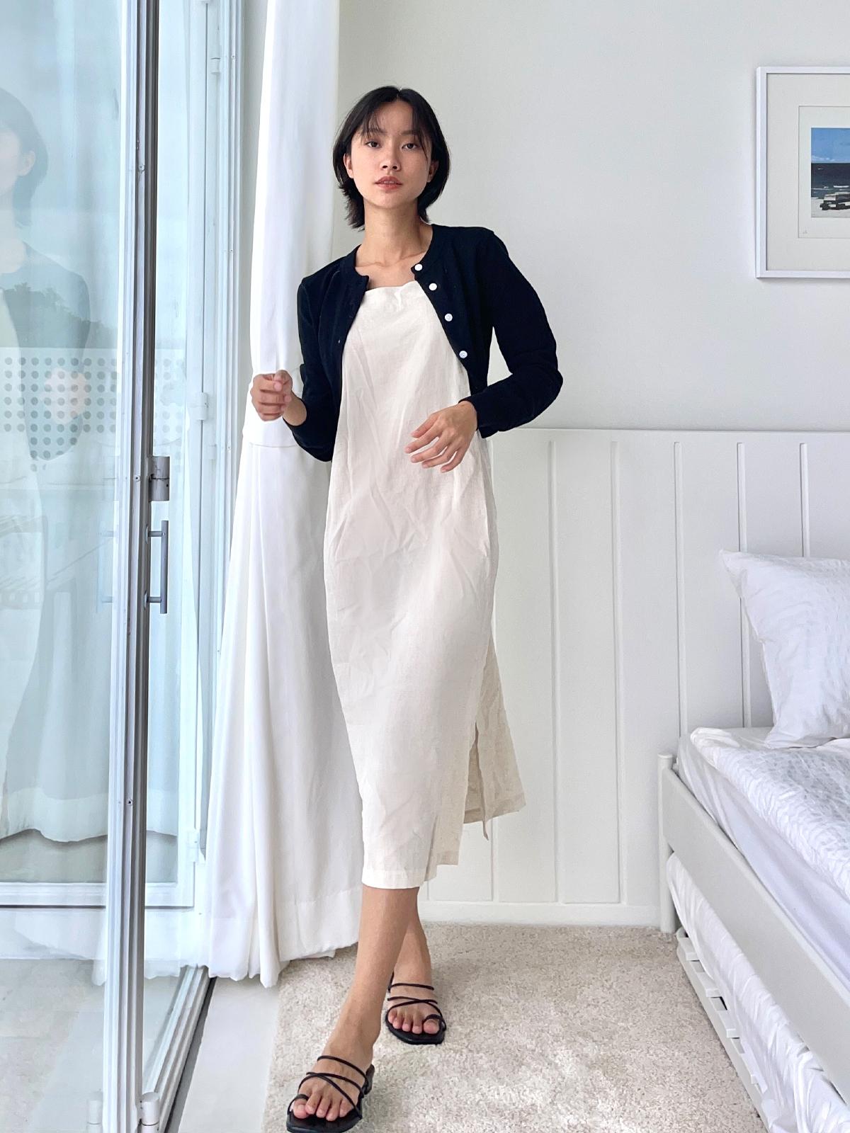 Knit Cropped Cardigan - Black