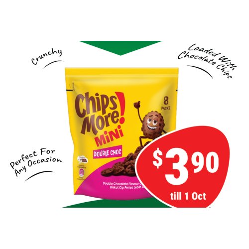 Chipsmore Cookies Multipack (Original/Double Chocolate 8s)