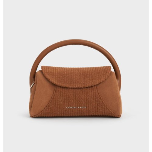  Girls' Nelly Corduroy Top Handle Bag - Brown 