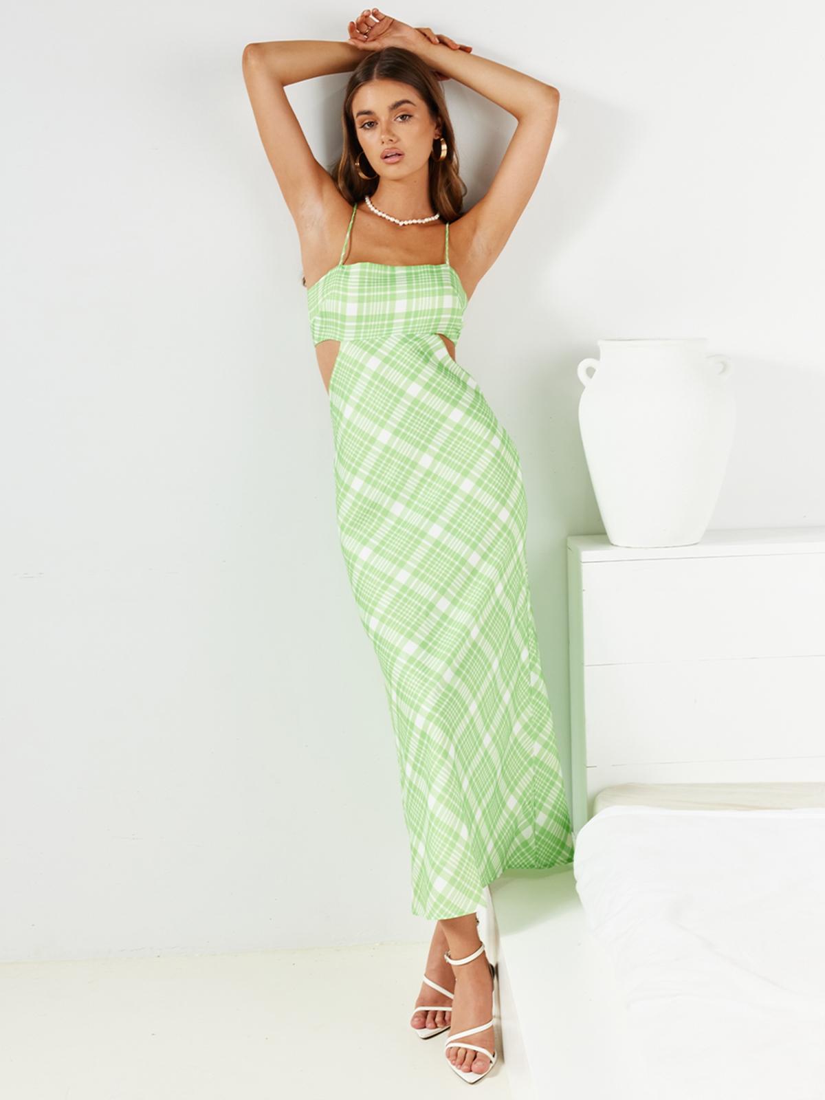 Valence Midi Dress - Green