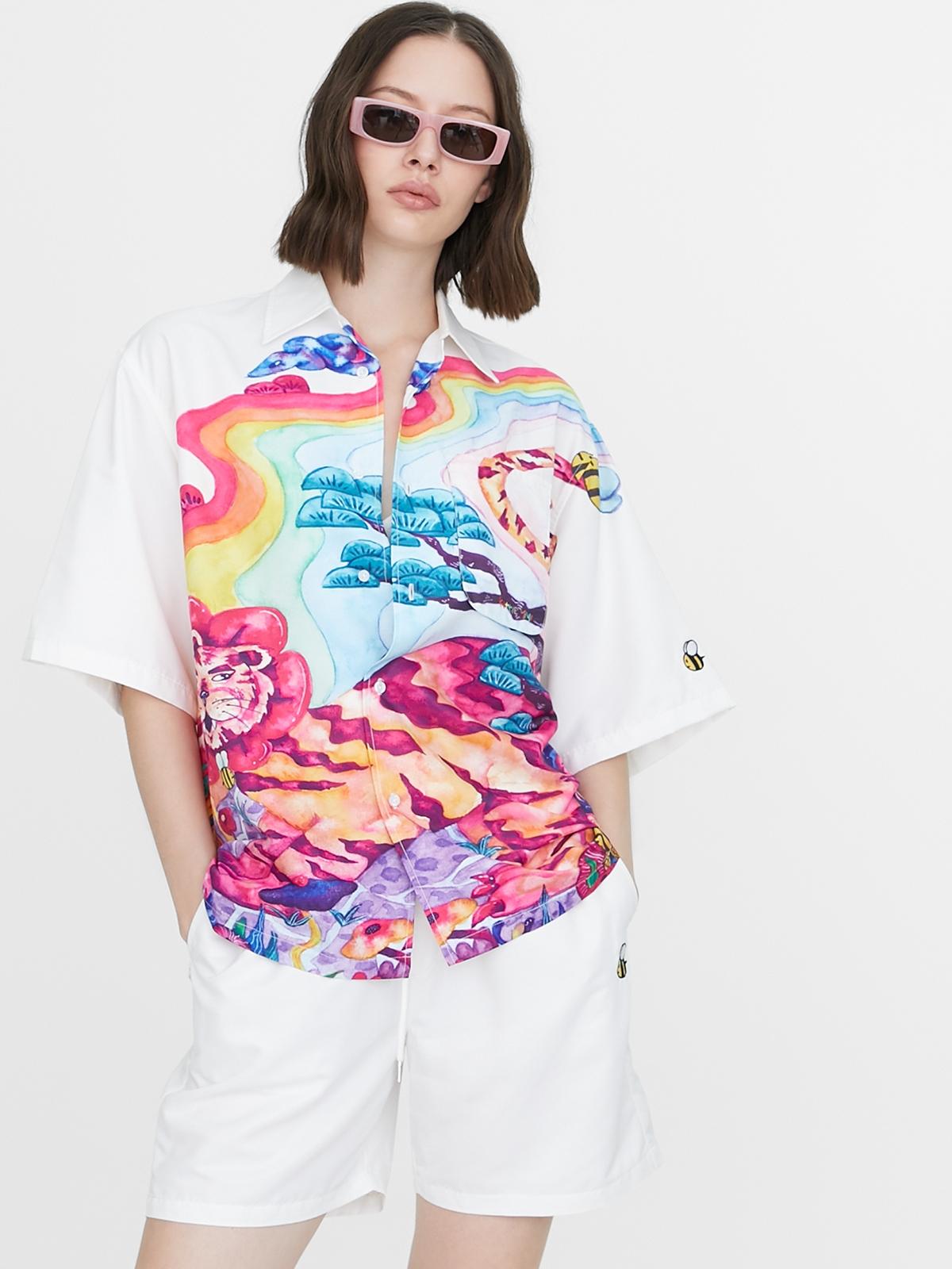 Tiger Shirt Set - White