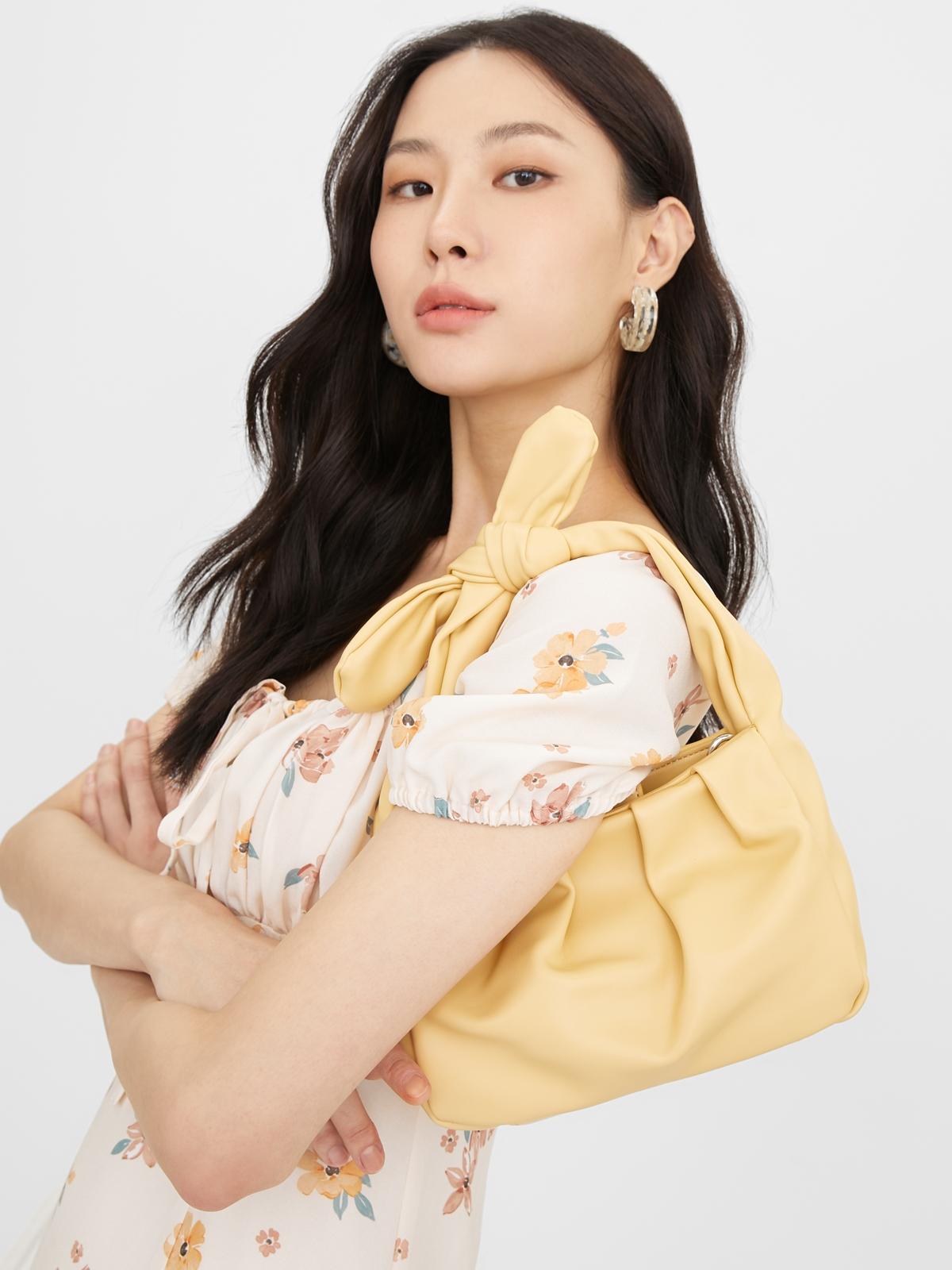 Bow Handle Bag - Yellow
