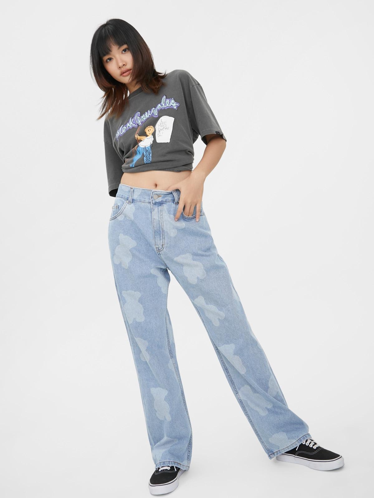 Youthbath x White Bear Washing Denim Pants - Blue