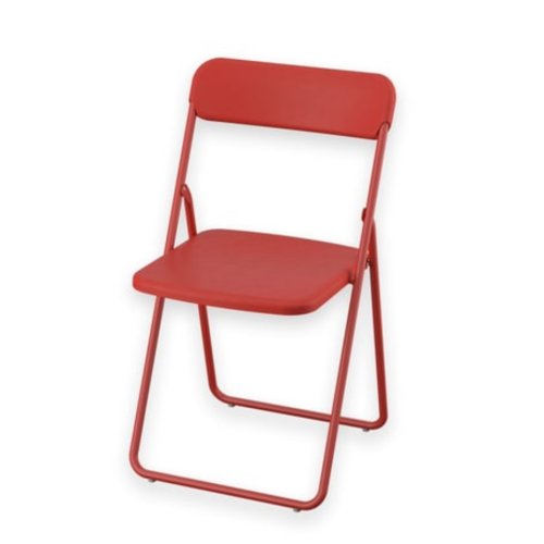 VIHALS Folding chair, red - 4 pieces