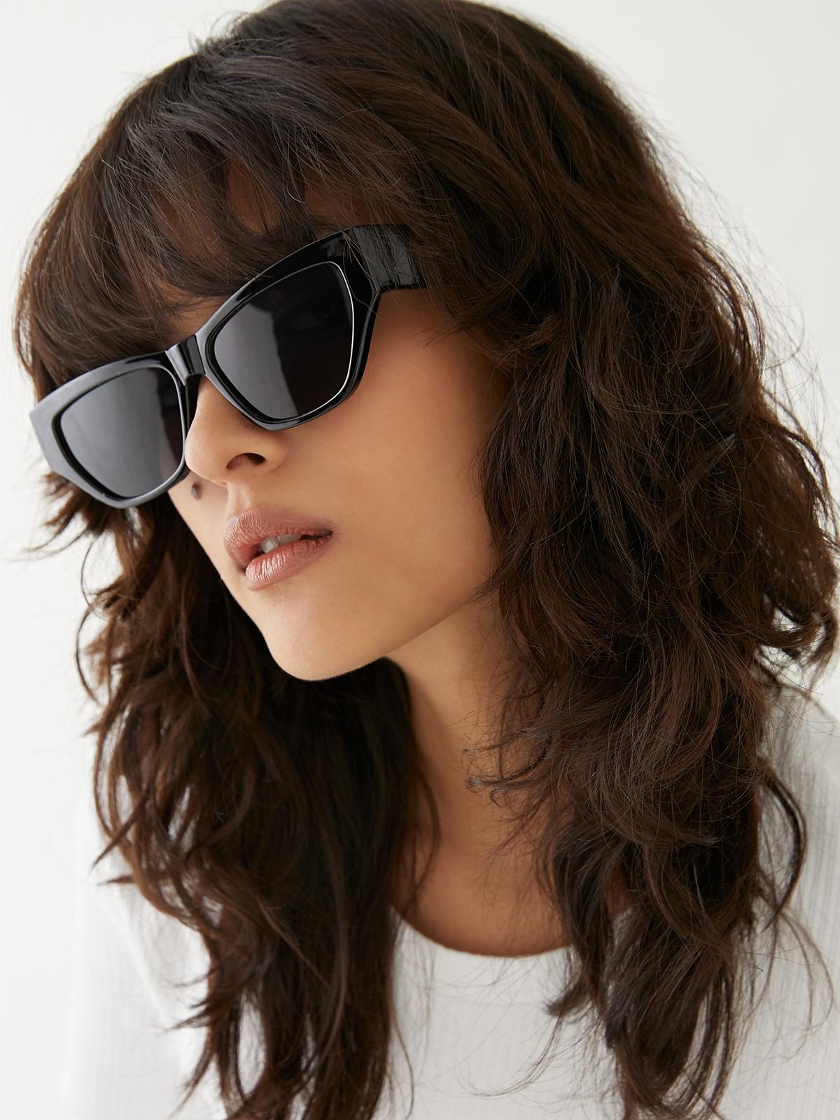 Cat Eye Sunglasses - Black