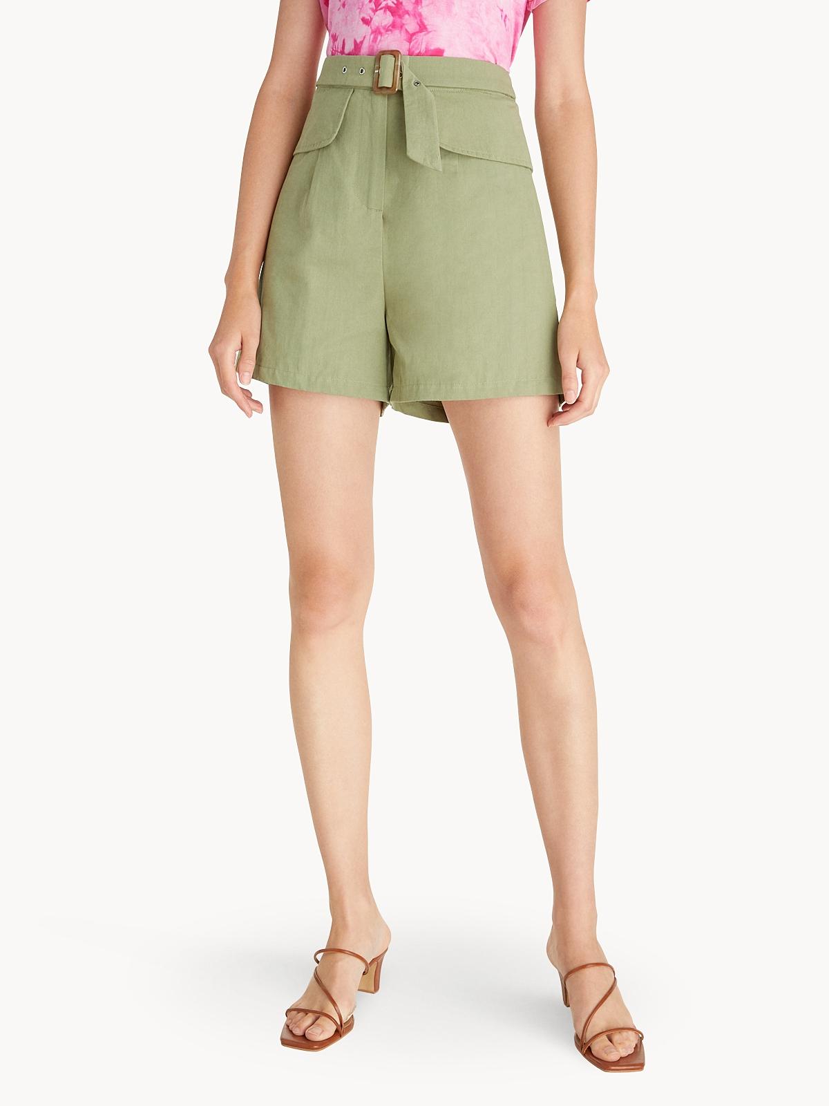Belted Shorts - Green