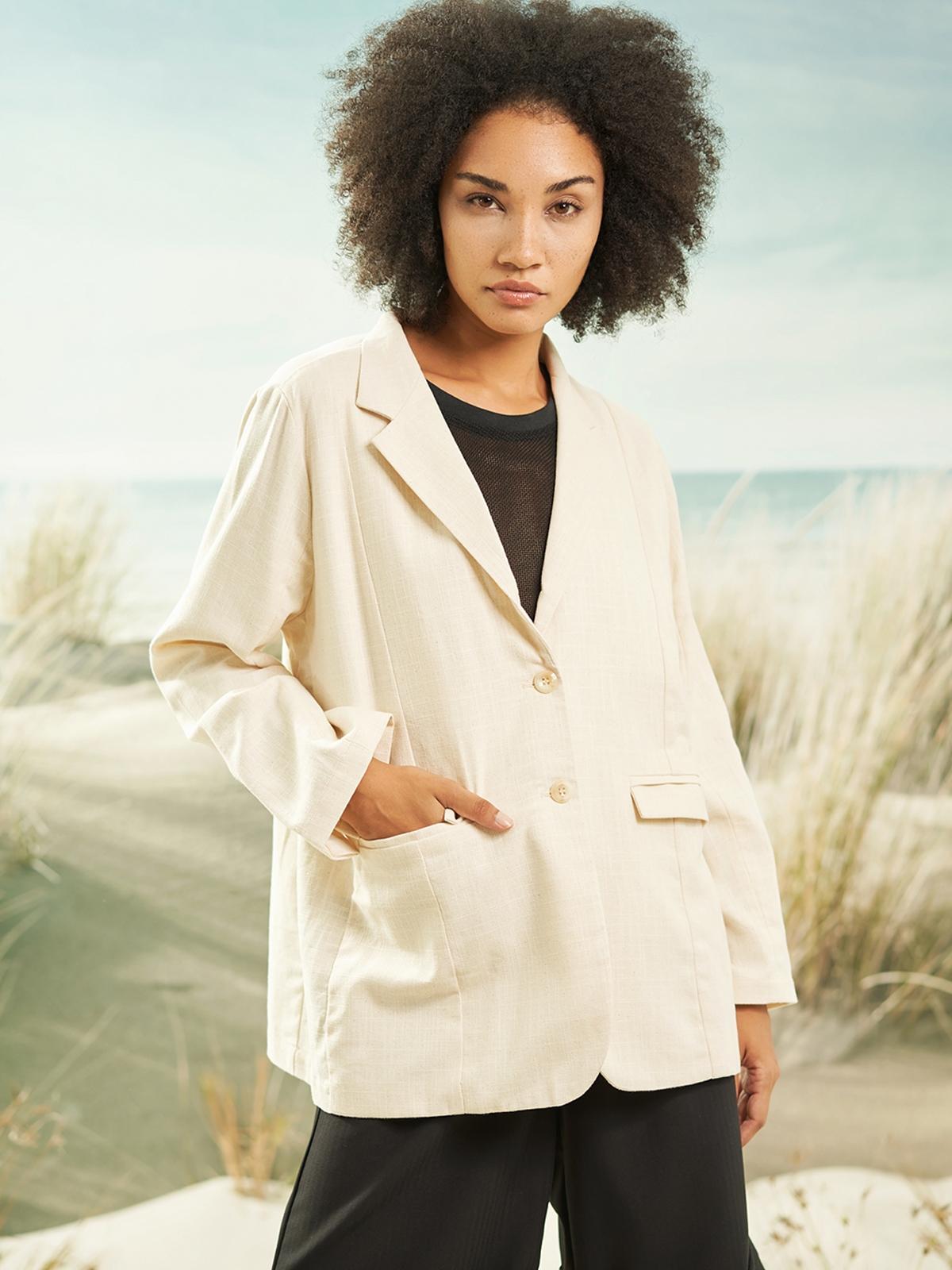 Rowena Blazer - Cream