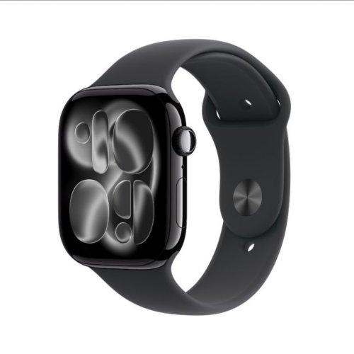  APPLE WATCH SERIES 11 GPS 46MM JET BLACK ALUMINIUM CASE WITH BLACK SPORT BAND - S/M MEUW4X/A 