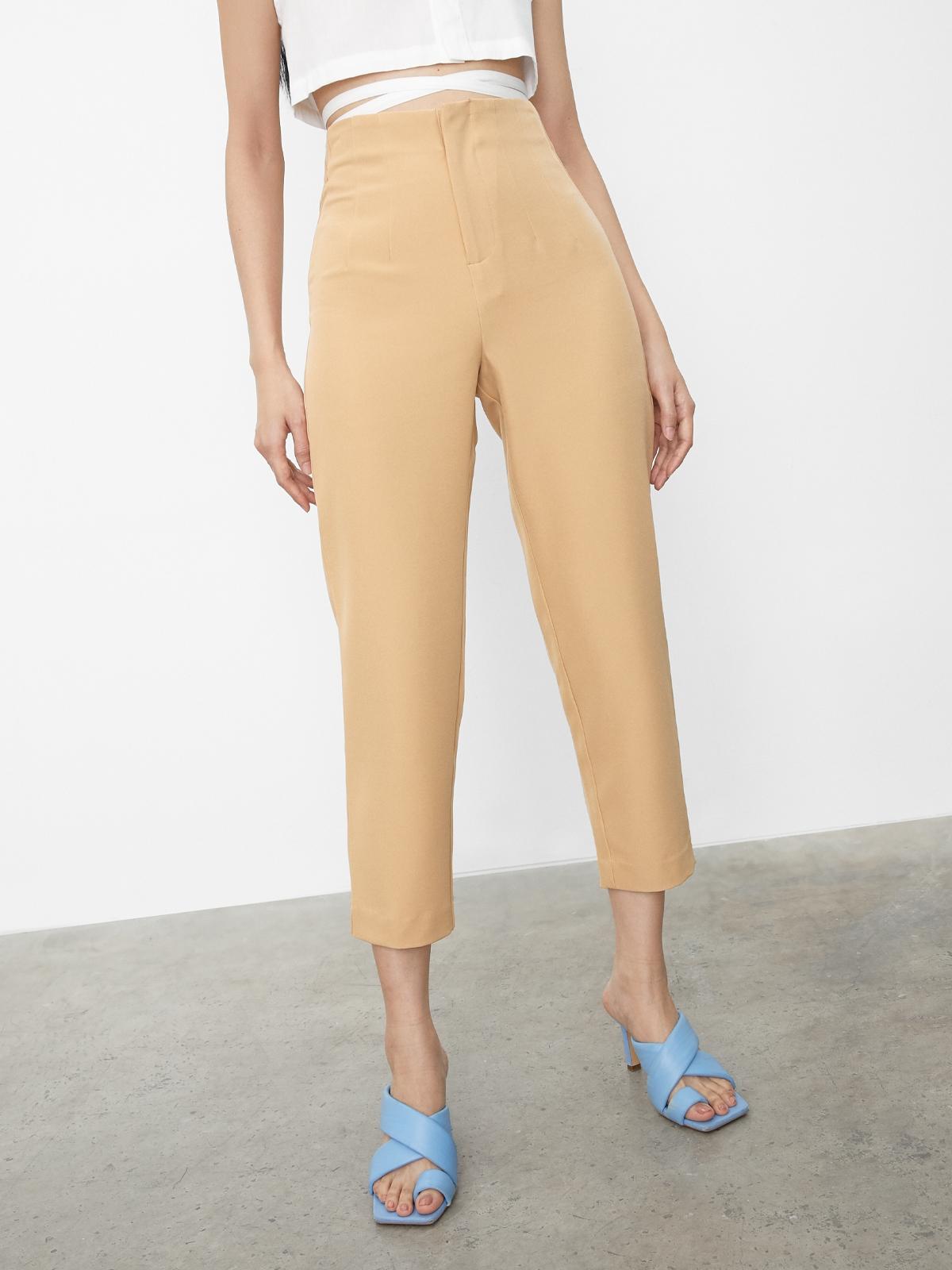 Basic Cropped Pants - Caramel