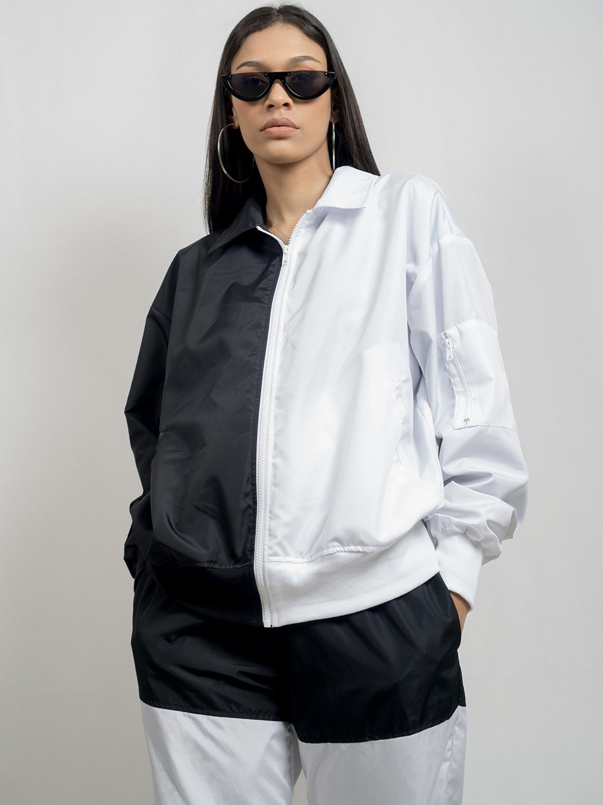 Ocwa Joker Bomber Jacket - Black & White