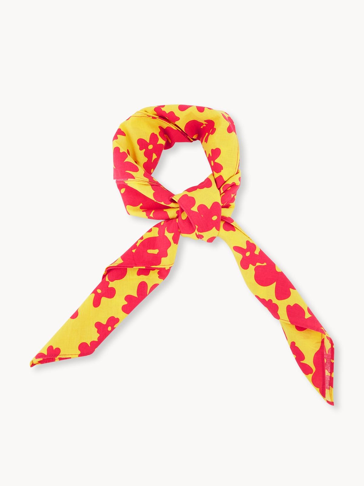 Purpose Floral Rectangle Scarf - Yellow